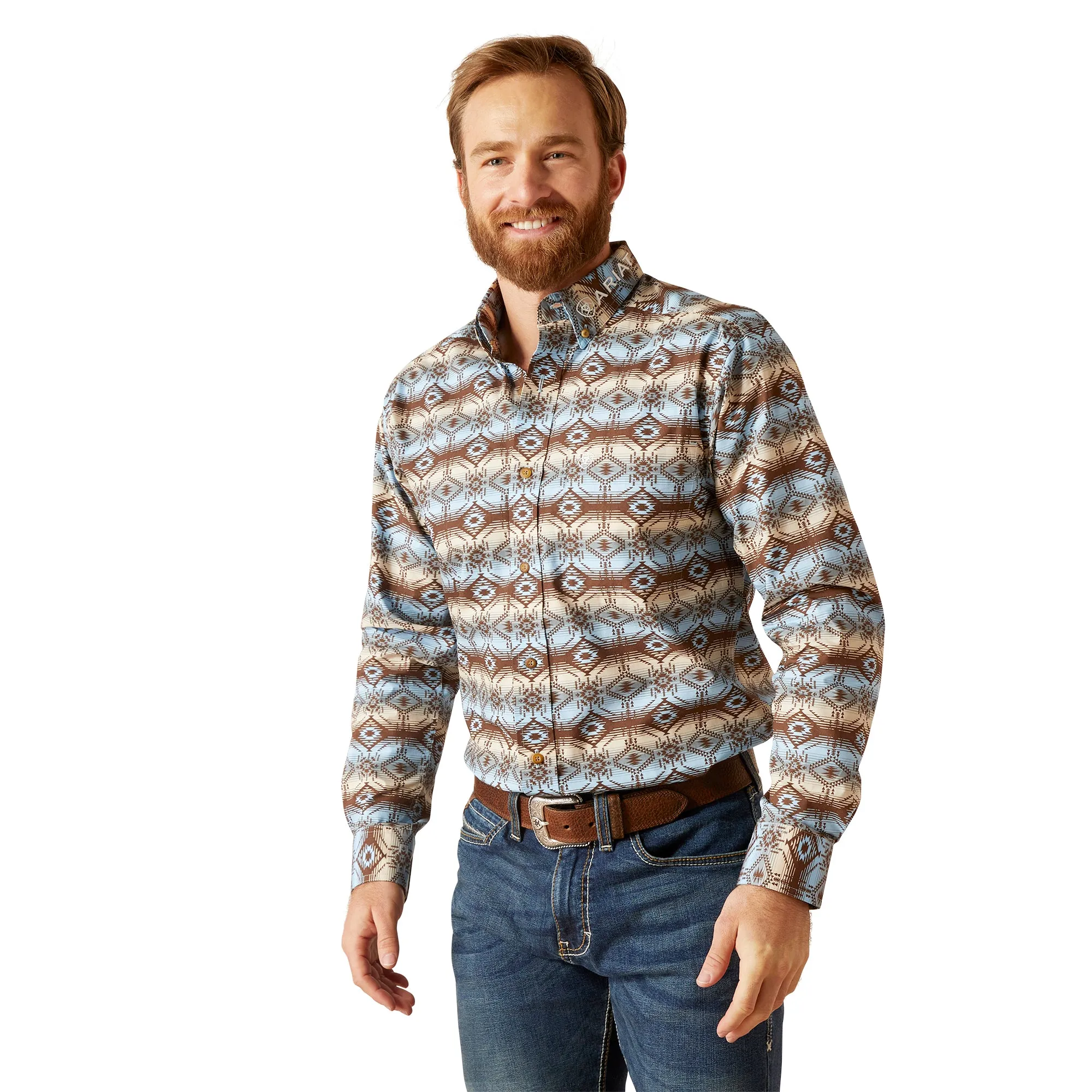 Ariat Men's Long Sleeve Fitted Shirt WRIGHT