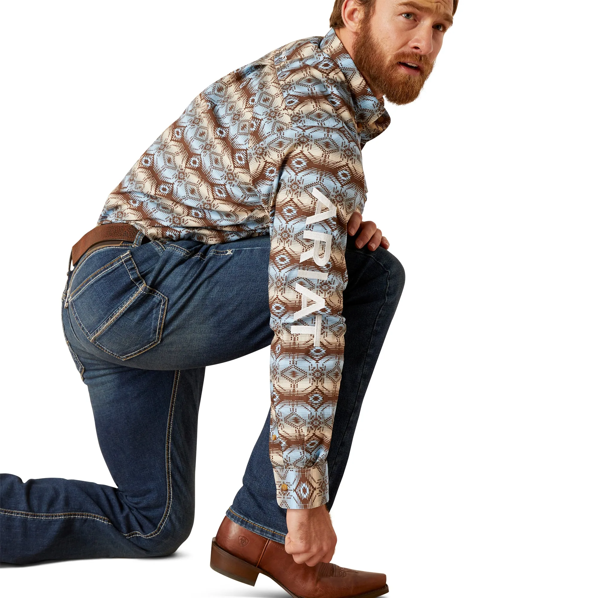 Ariat Men's Long Sleeve Fitted Shirt WRIGHT