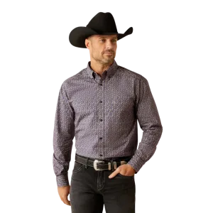 Ariat Men's Reyes Royal Floral Print Blue Shirt