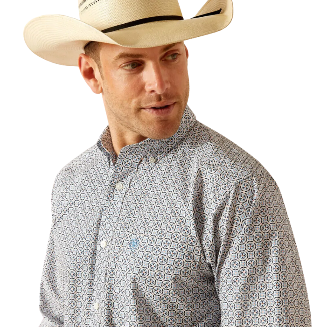 Ariat Men's Ronald Classic Fit Blue Shirt