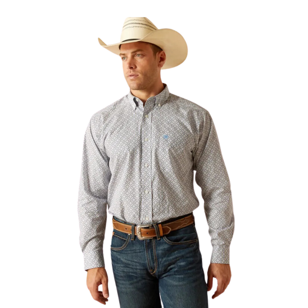 Ariat Men's Ronald Classic Fit Blue Shirt