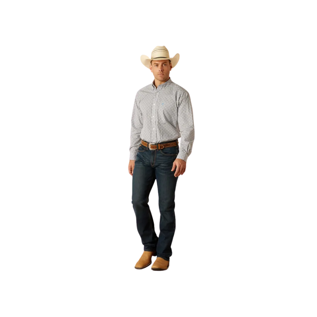 Ariat Men's Ronald Classic Fit Blue Shirt