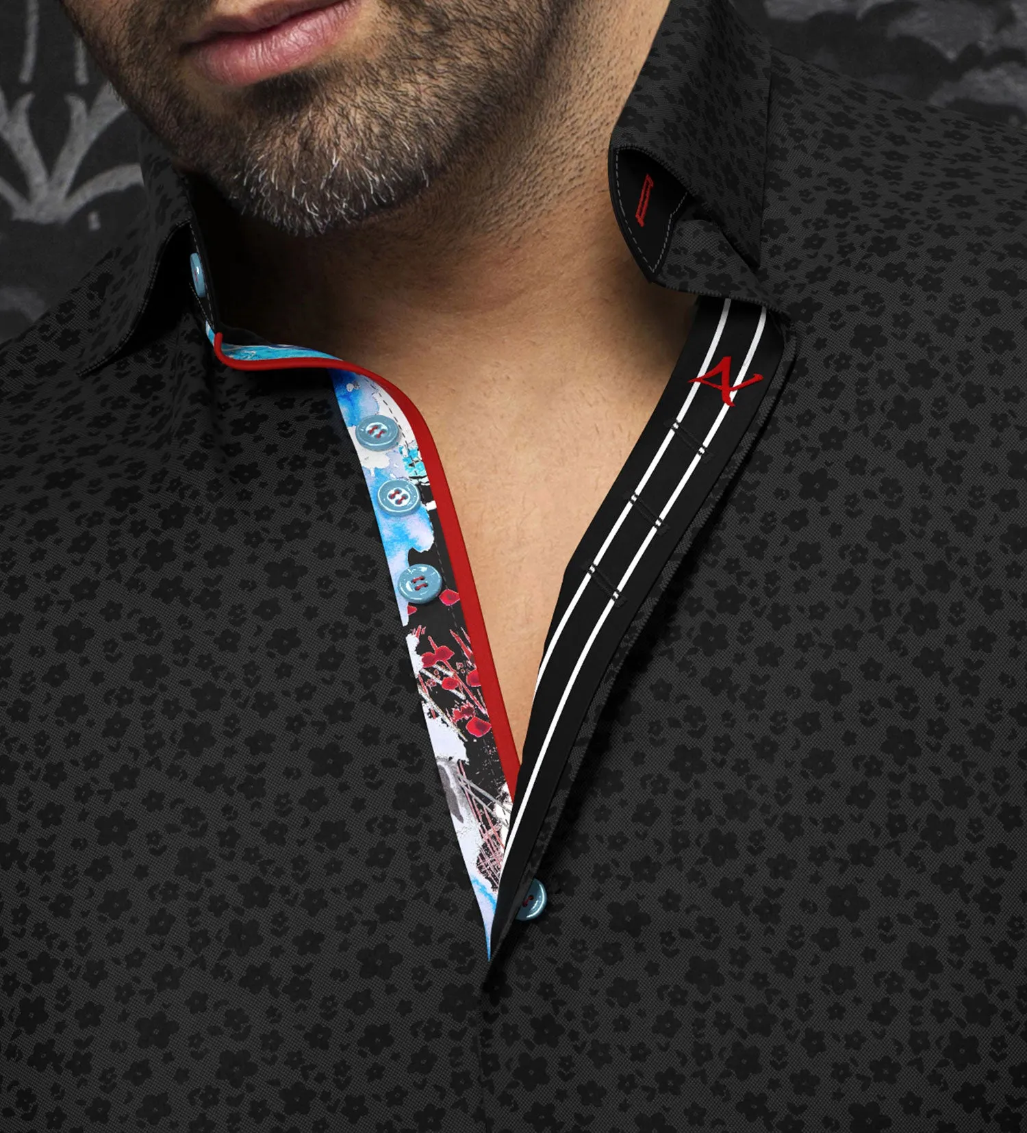Au Noir Long Sleeve Minori Floral Shirt