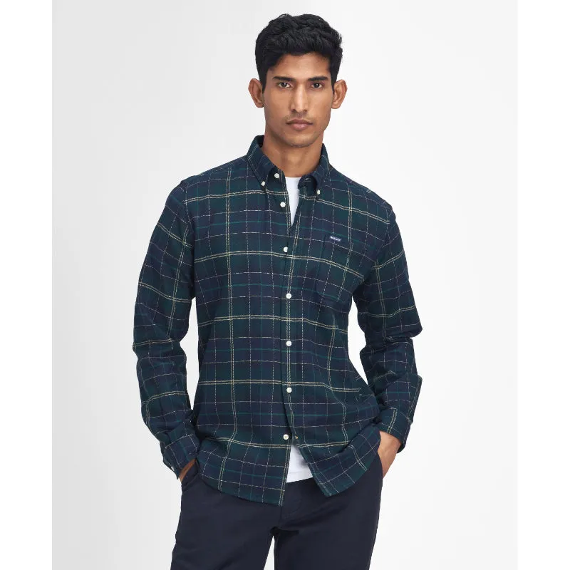 Barbour Kyeloch Mens Tailored Shirt  - Green Loch