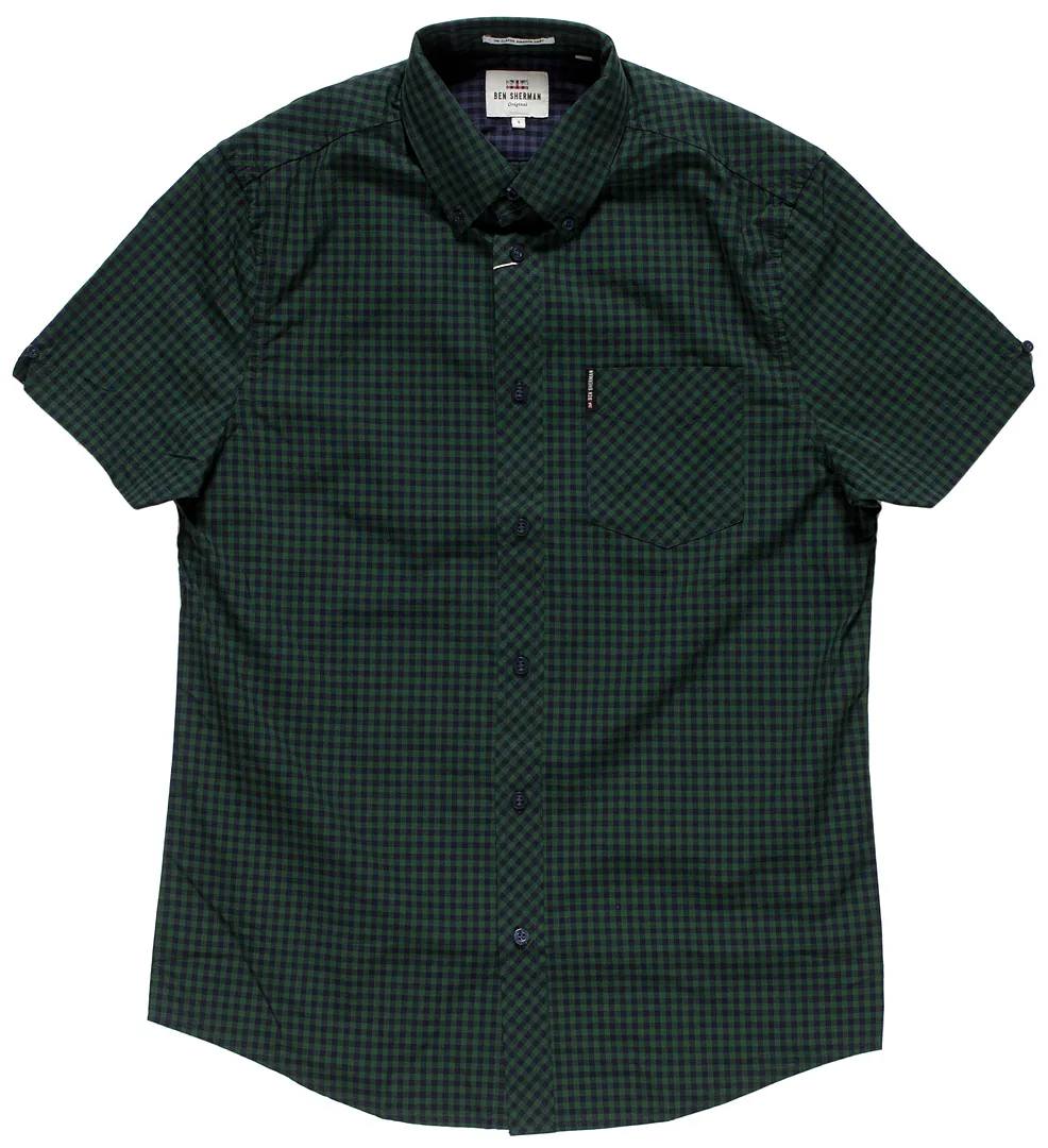 BEN SHERMAN GINGHAM BUTTON DOWN PINE GROVE
