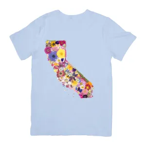 California Themed Comfort Colors Tshirt - "Where I Bloom" Collection