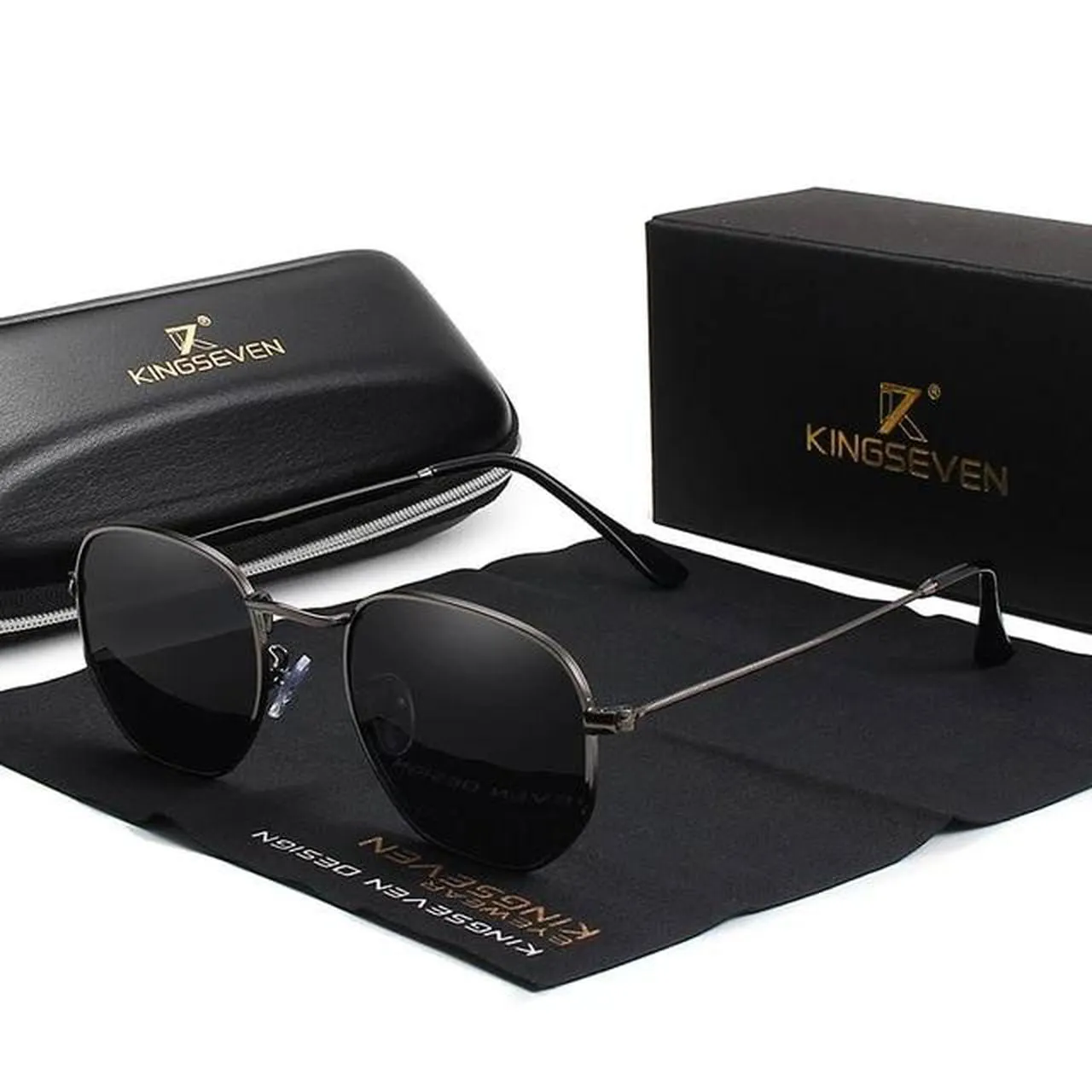 Classic Reflective Sunglasses - Hexagon Retro Sunglasses