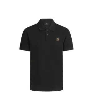 Cotton Pique Polo Shirt - Black