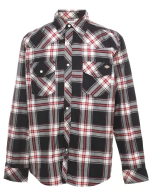 Dickies Red & Black Checked Shirt - M