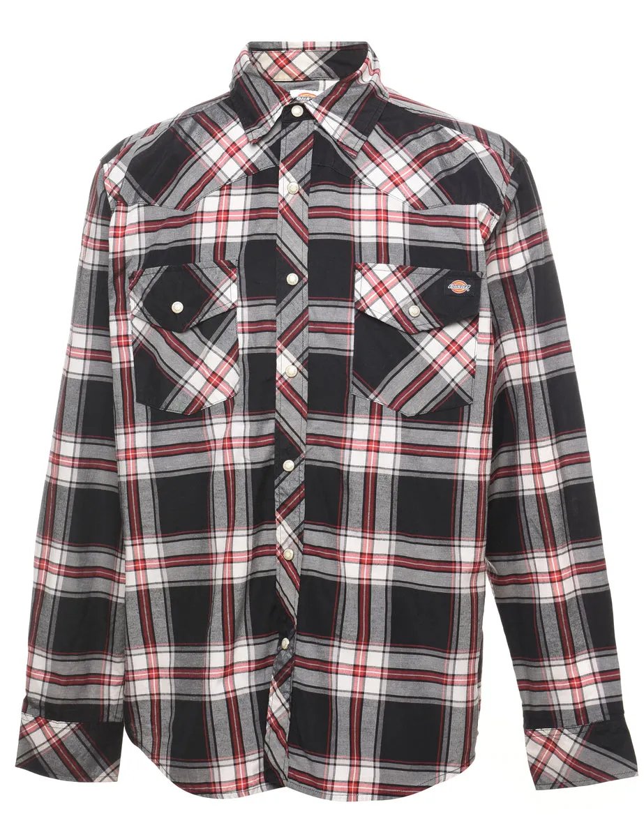 Dickies Red & Black Checked Shirt - M