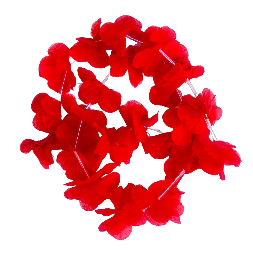 Economy Floral Lei - Red