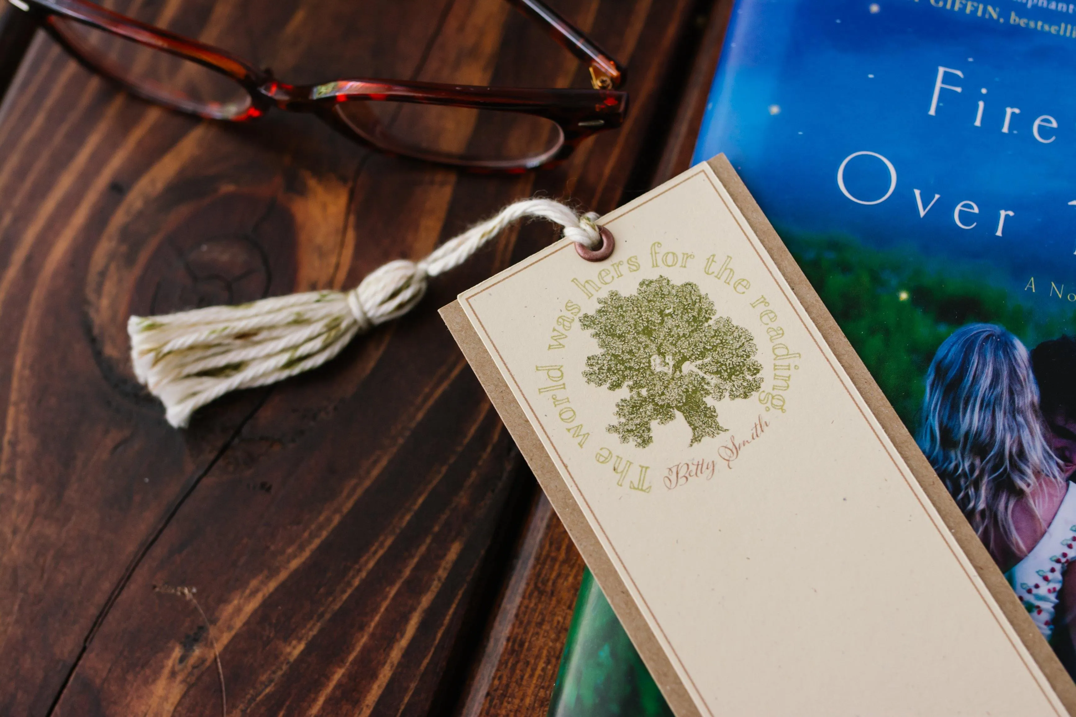 Feminine Reading Girl Bookmark