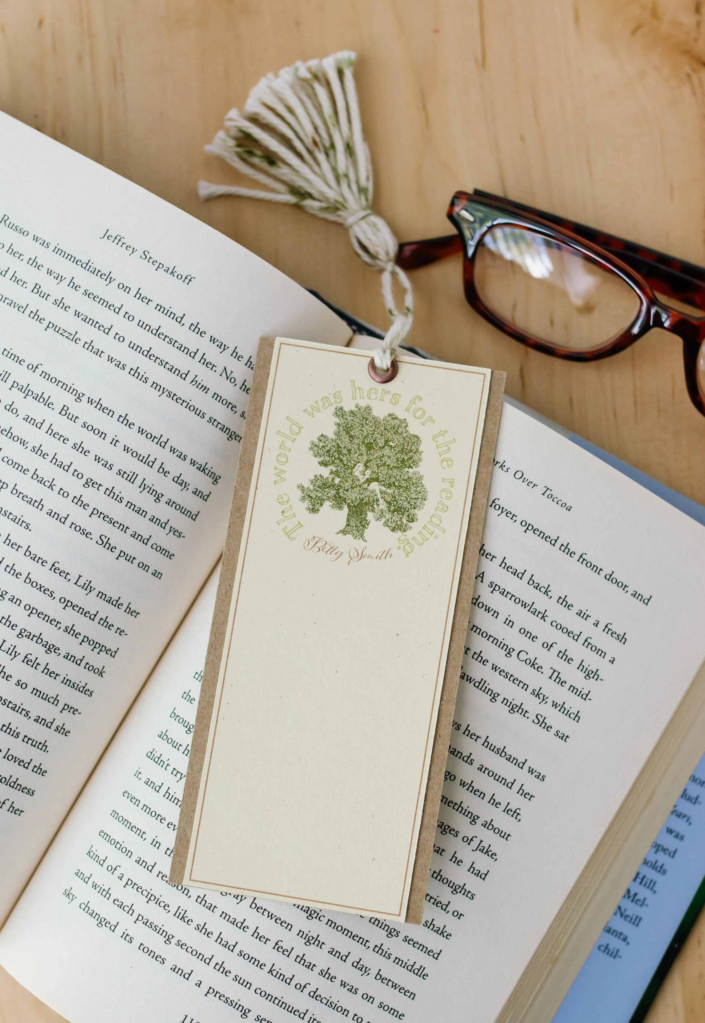 Feminine Reading Girl Bookmark