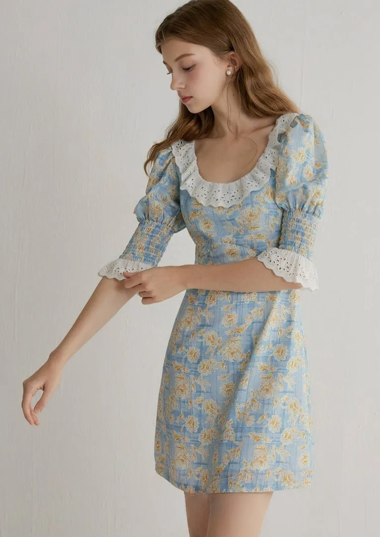 FLORAL LACE DRESS