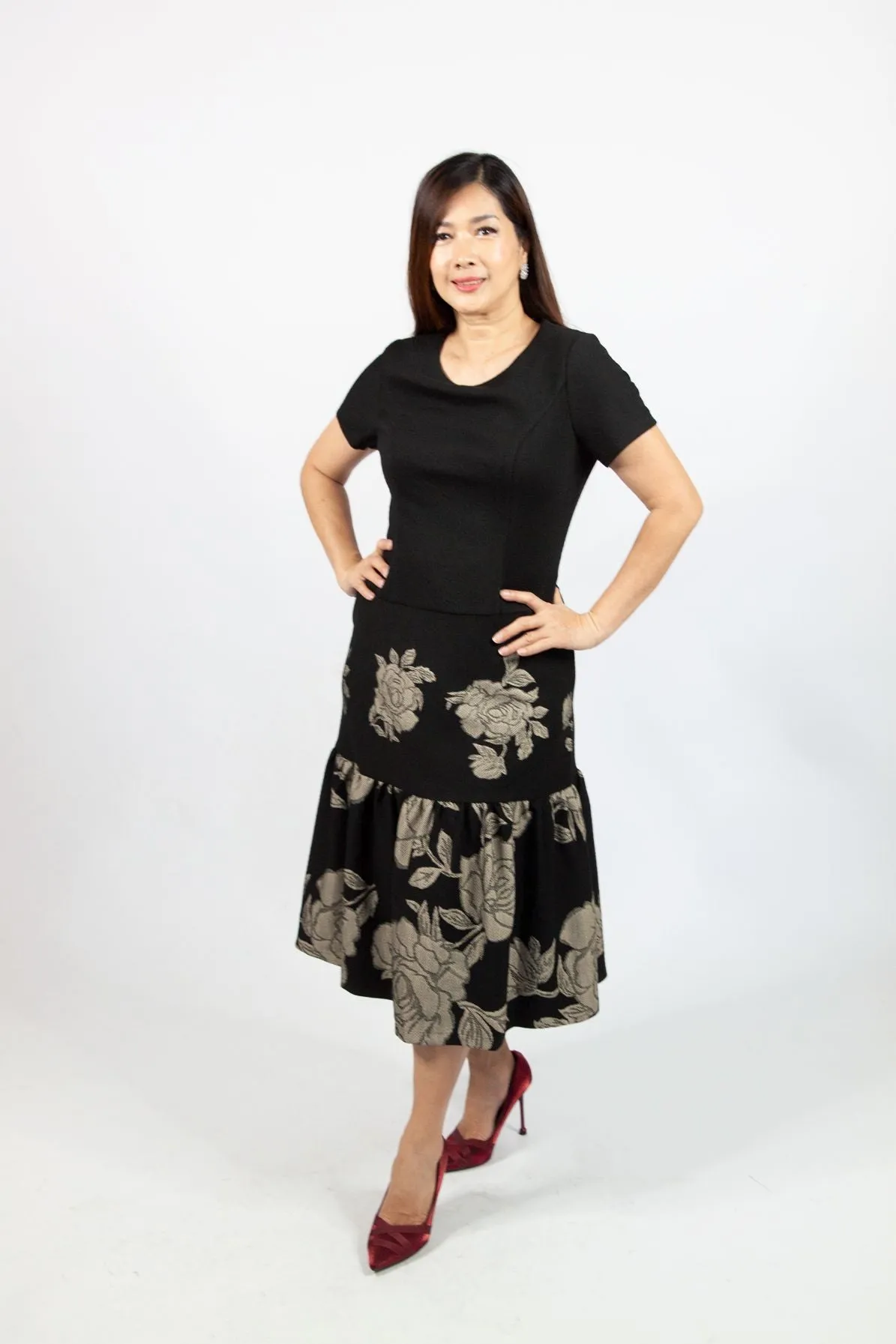 Floral Print Flare Dress