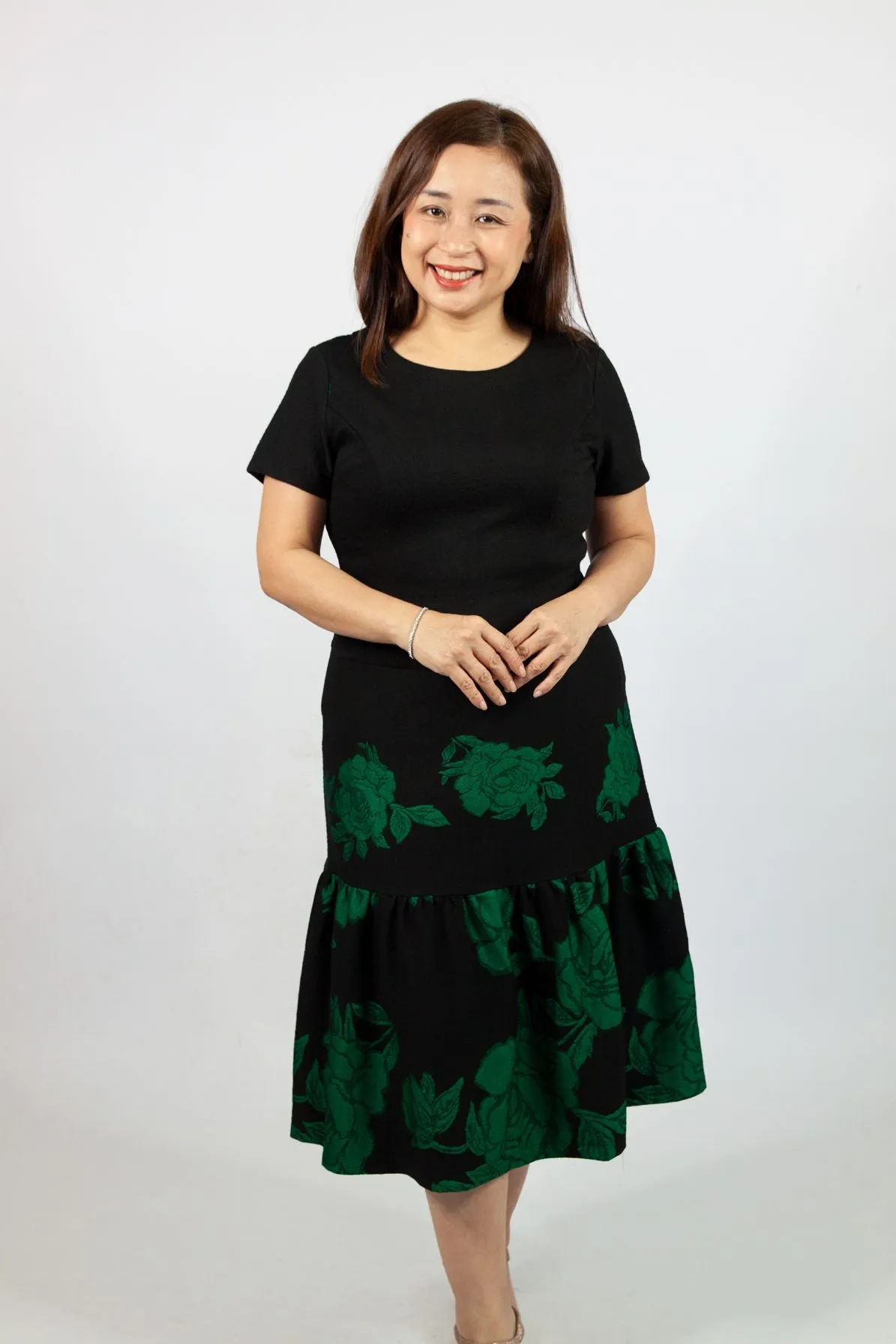Floral Print Flare Dress