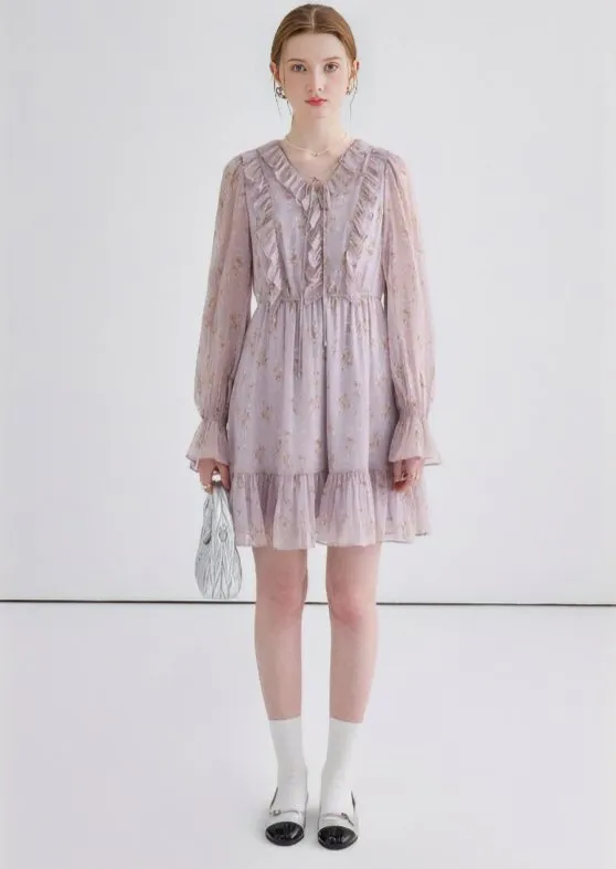 FLORAL SWEET CHIFFON DRESS