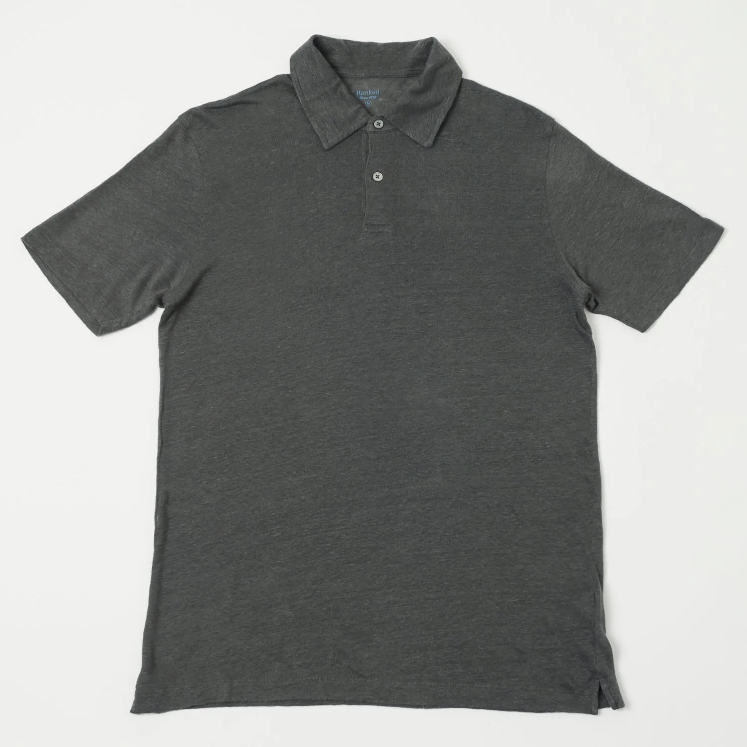Hartford BB86308 Linen Short Sleeve Polo - Thunder