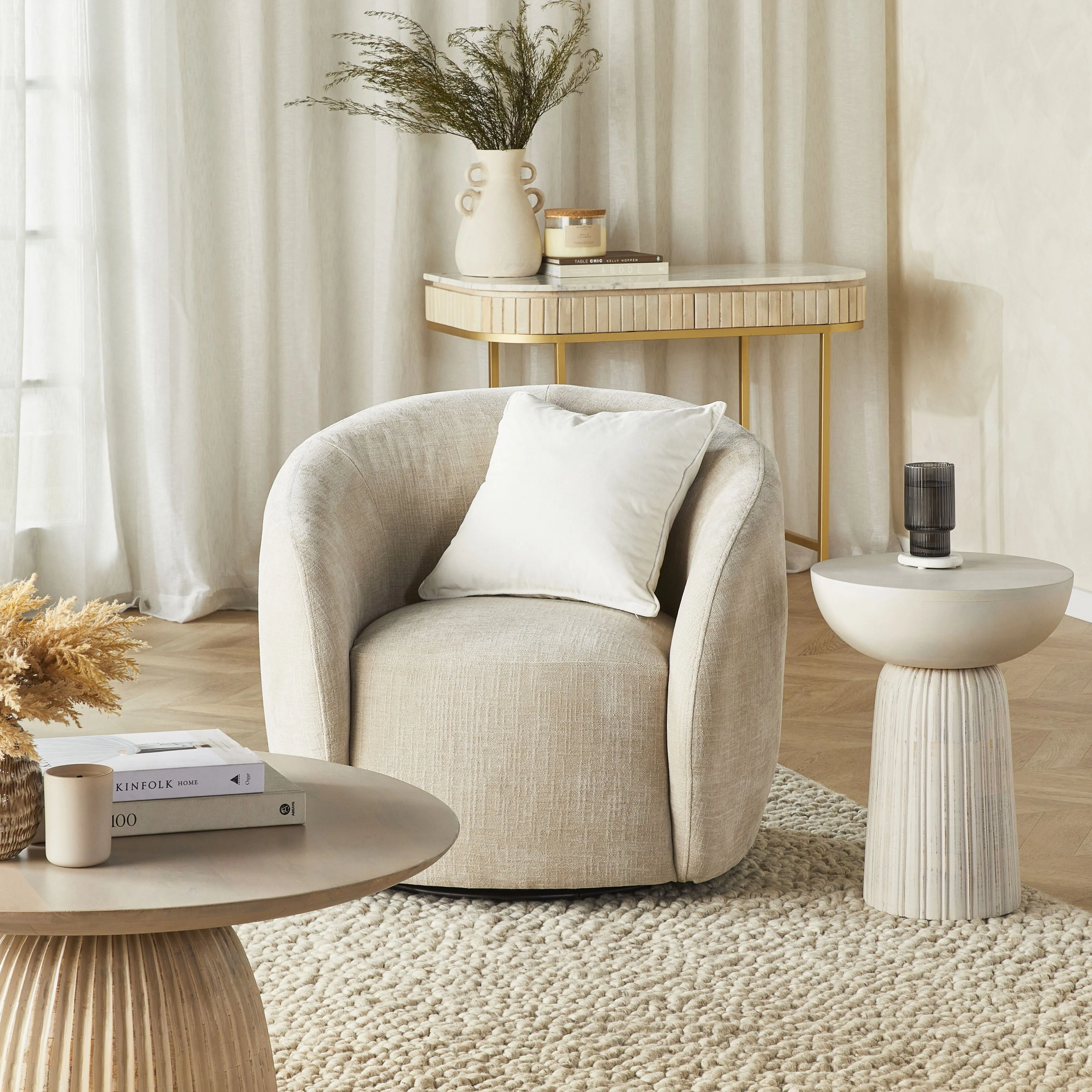 Hervey Cotton Velvet Cushion Cloud 45x45cm