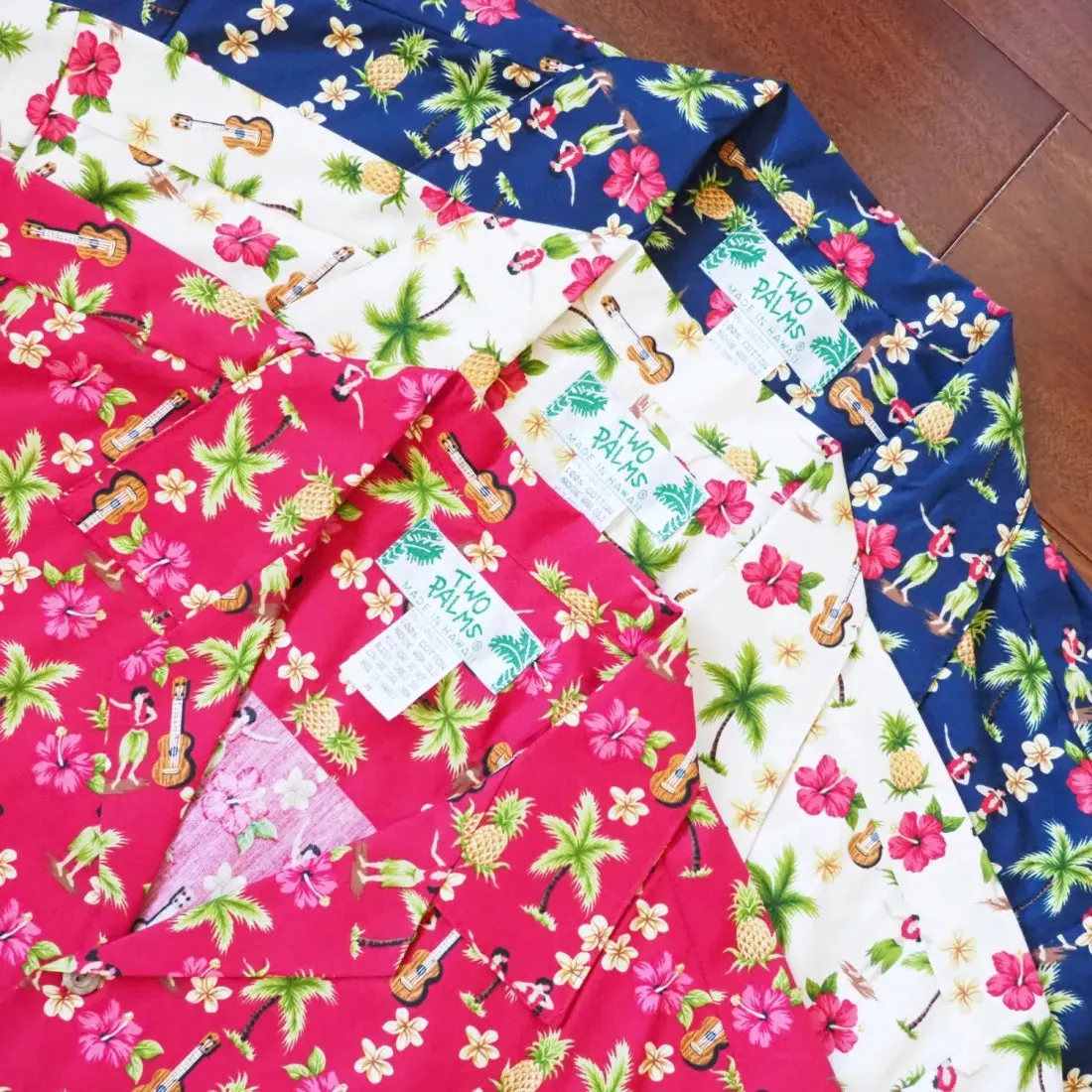 Hula Dream Blue Hawaiian Cotton Shirt