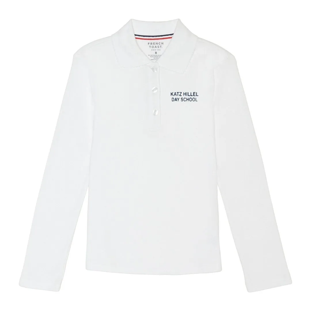 Katz Hillel Day School - Long Sleeve Picot Collar - Girls Plus Size