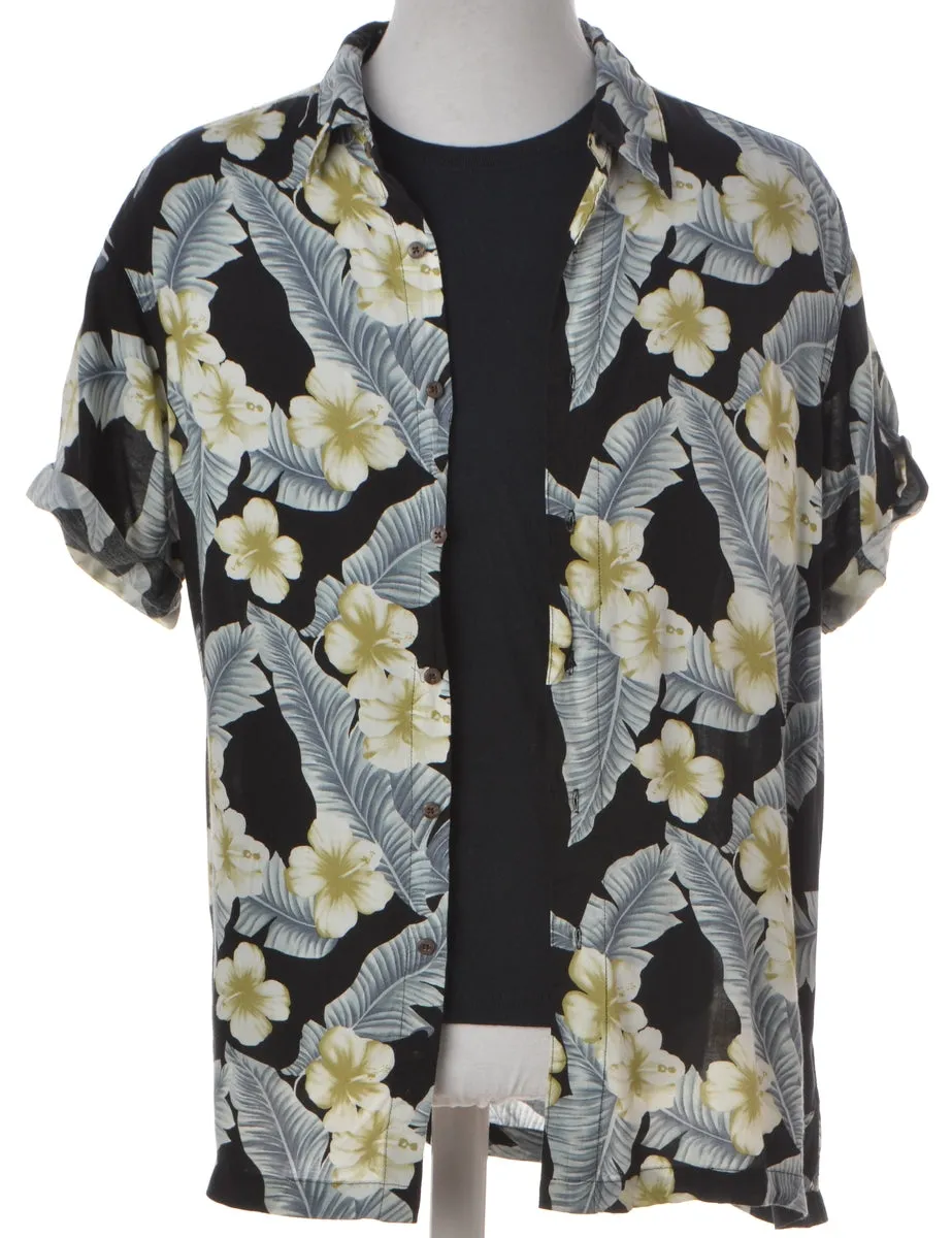 Label Floral Print Hawaiian Shirt