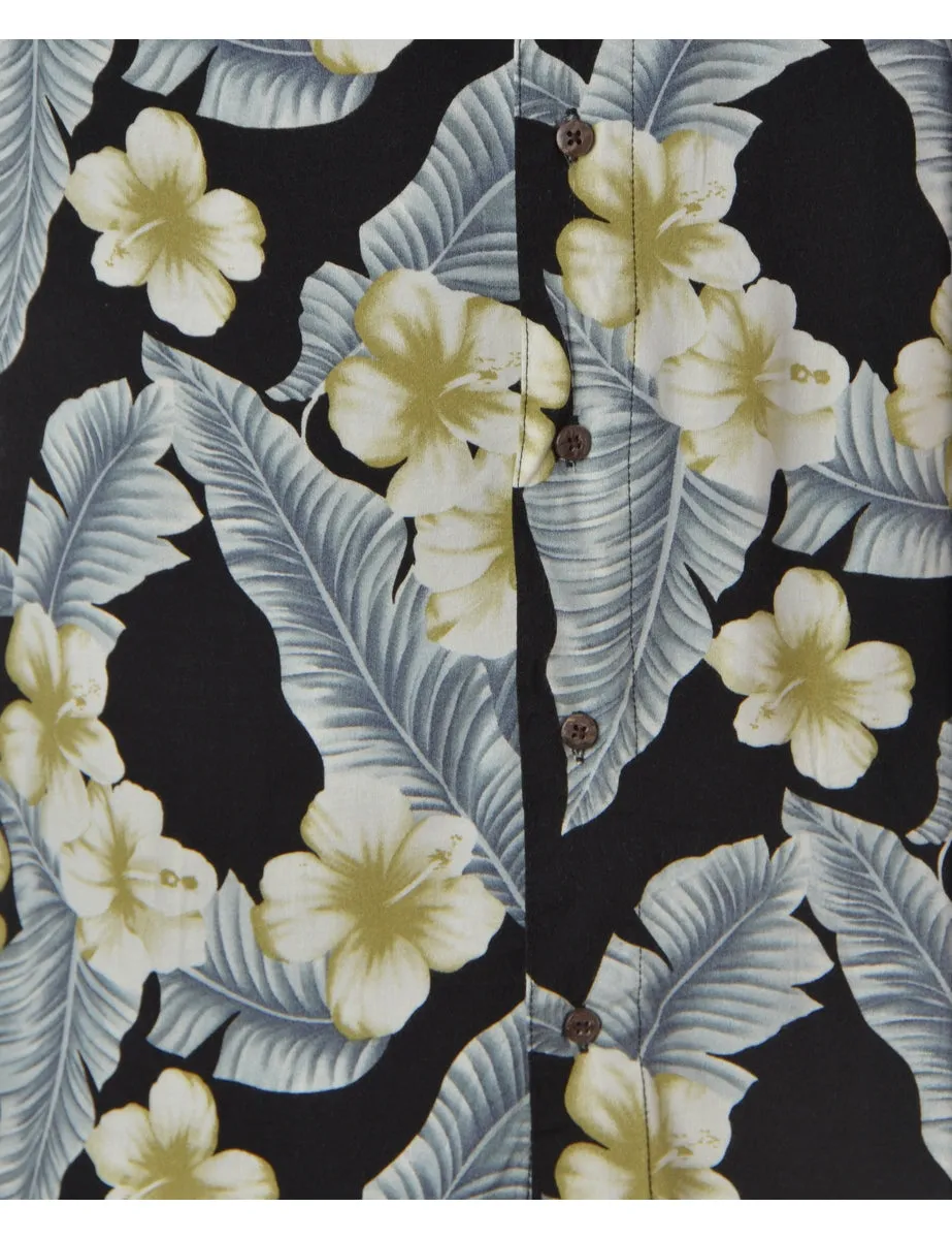 Label Floral Print Hawaiian Shirt