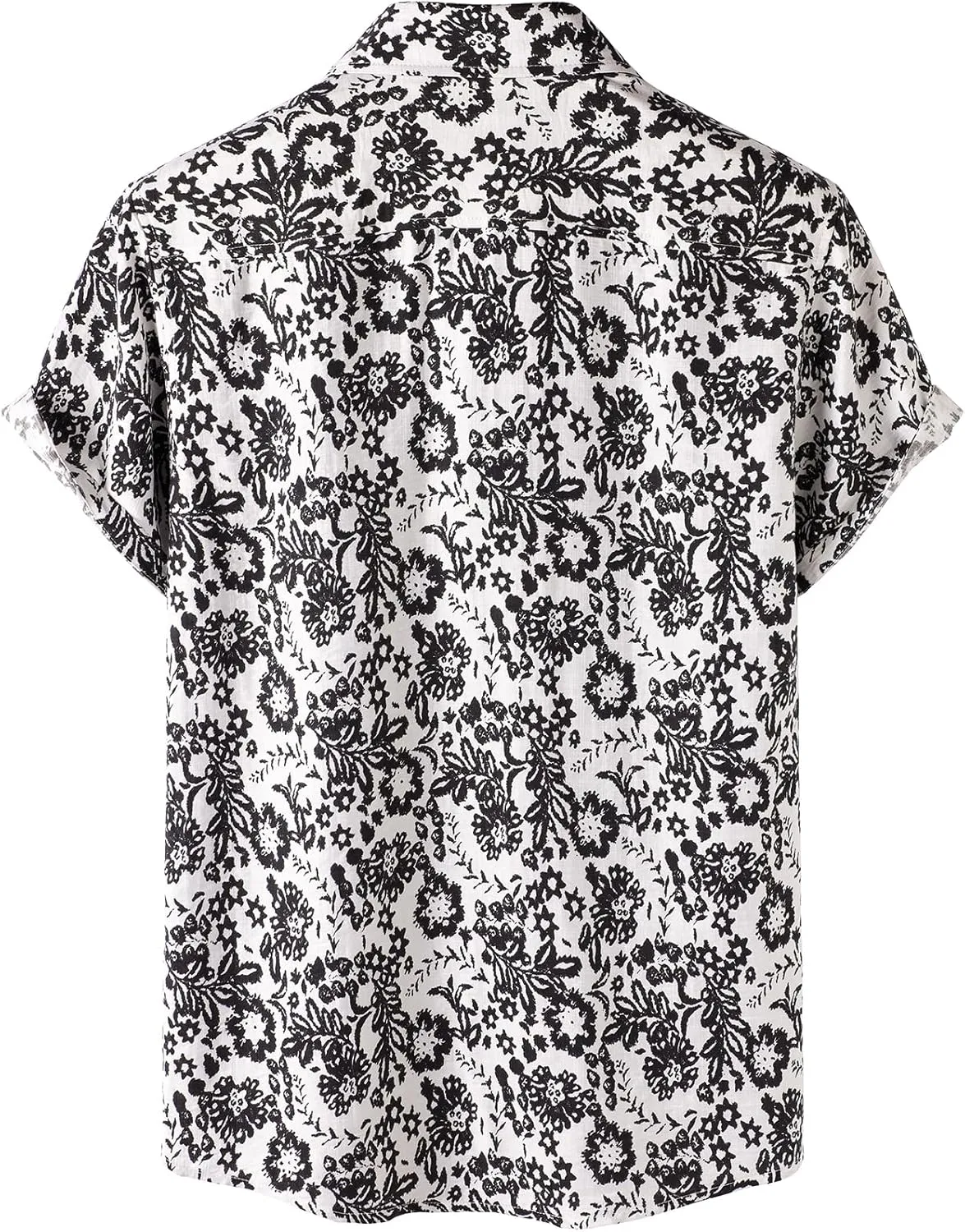 Men's Stylish Casual Printed Short Sleeve Button Down Shirts Summer Vacation Beach Tropical Hawaiian Shirt