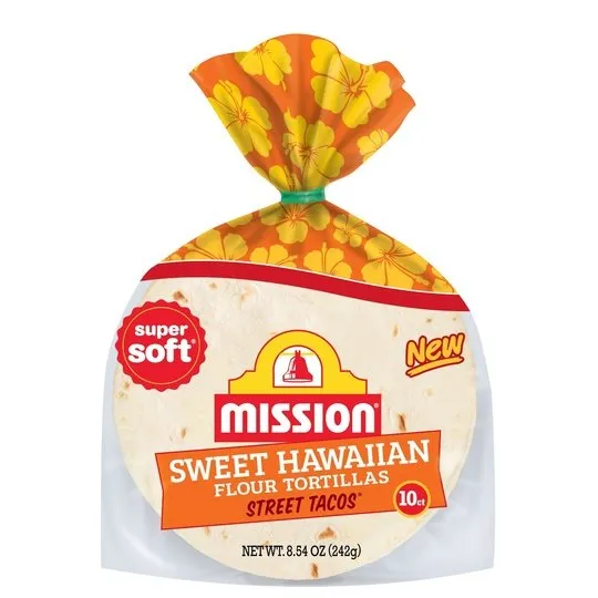 Mission Street Tacos Sweet Hawaiian Flour Tortillas, 10Ct