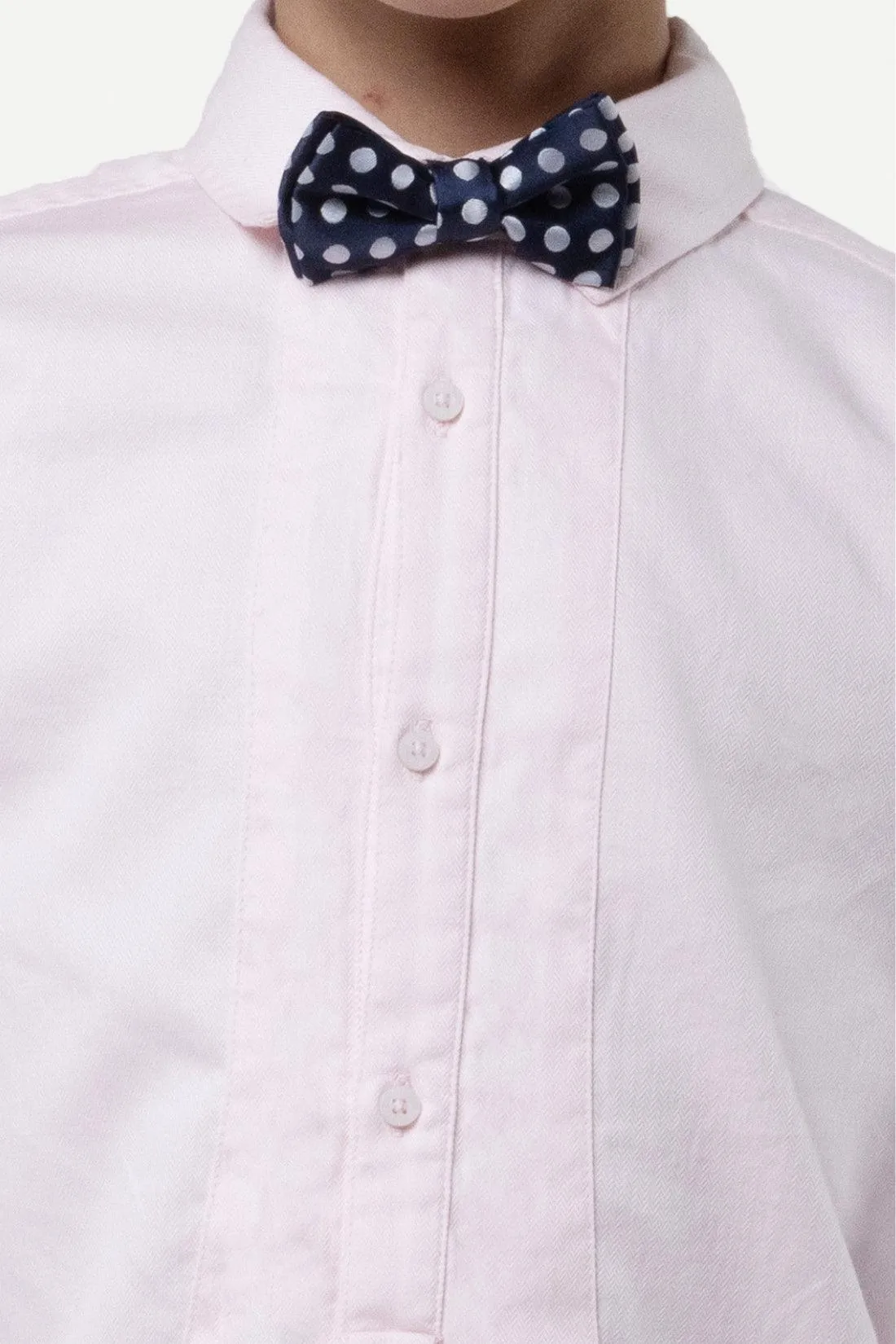 One Friday Kids Boys Pink Shirt Collar Shirt