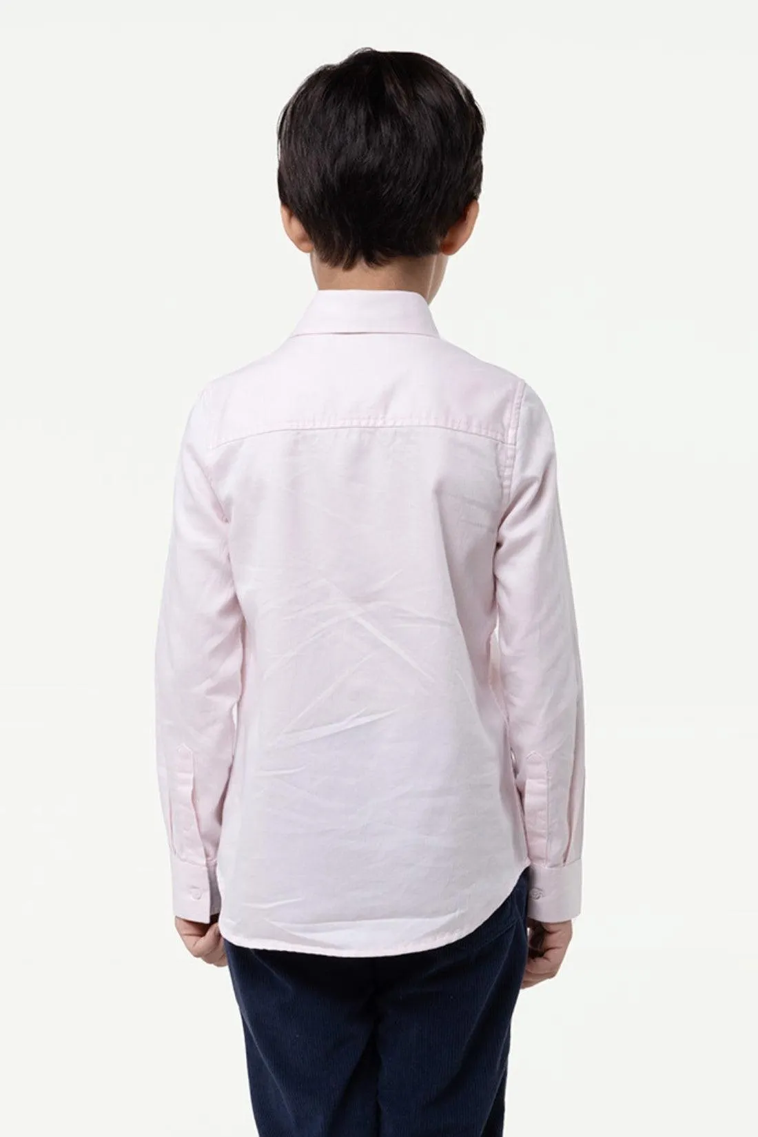 One Friday Kids Boys Pink Shirt Collar Shirt