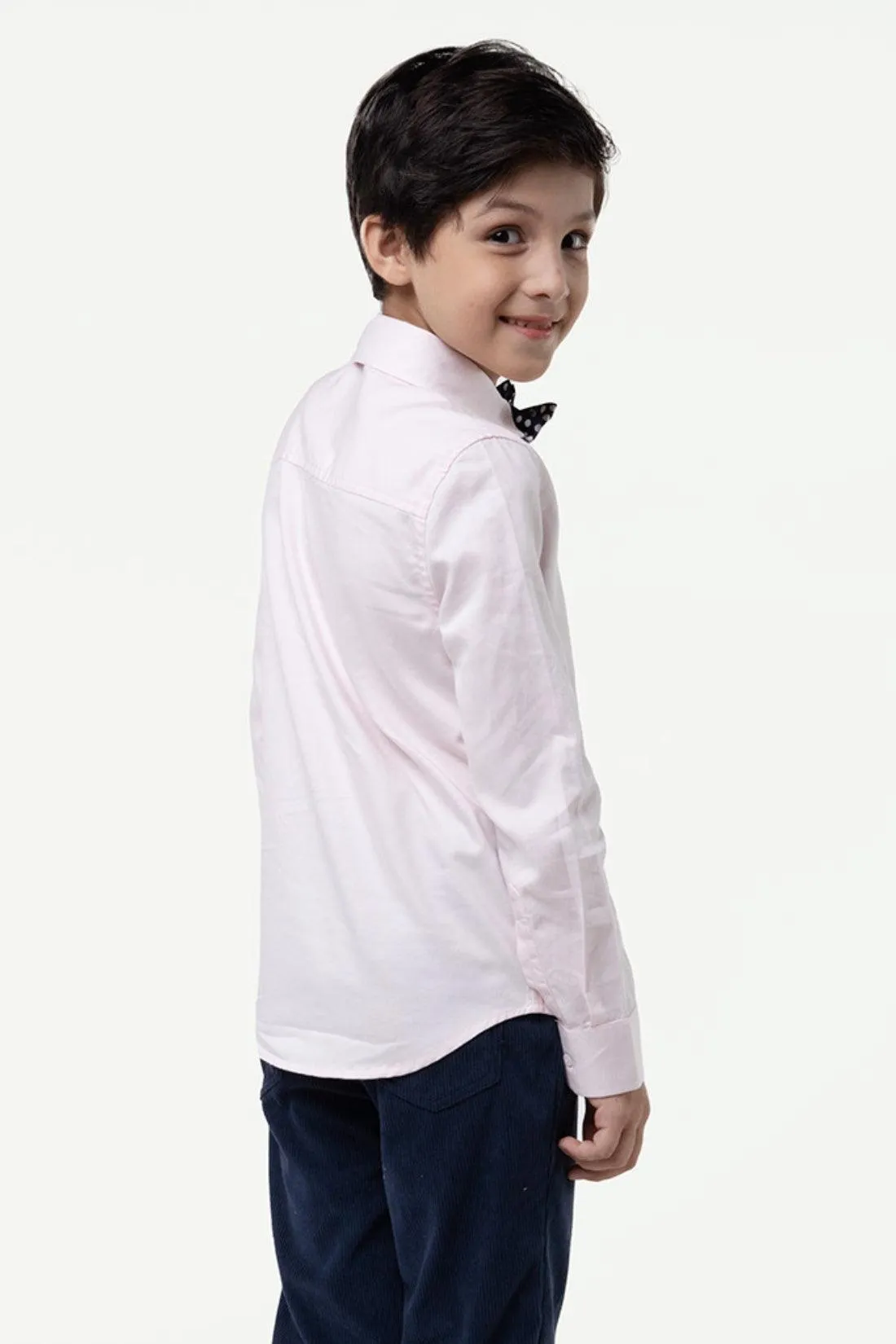 One Friday Kids Boys Pink Shirt Collar Shirt