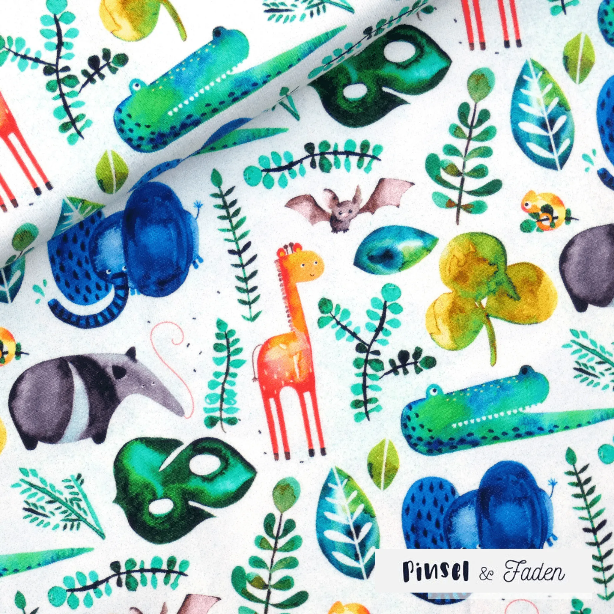 Organic Cotton Jersey - Zoo Visit