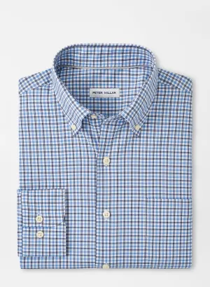 Peter Millar Hamilton Crown Lite Cotton-Stretch Sport Shirt In Navy
