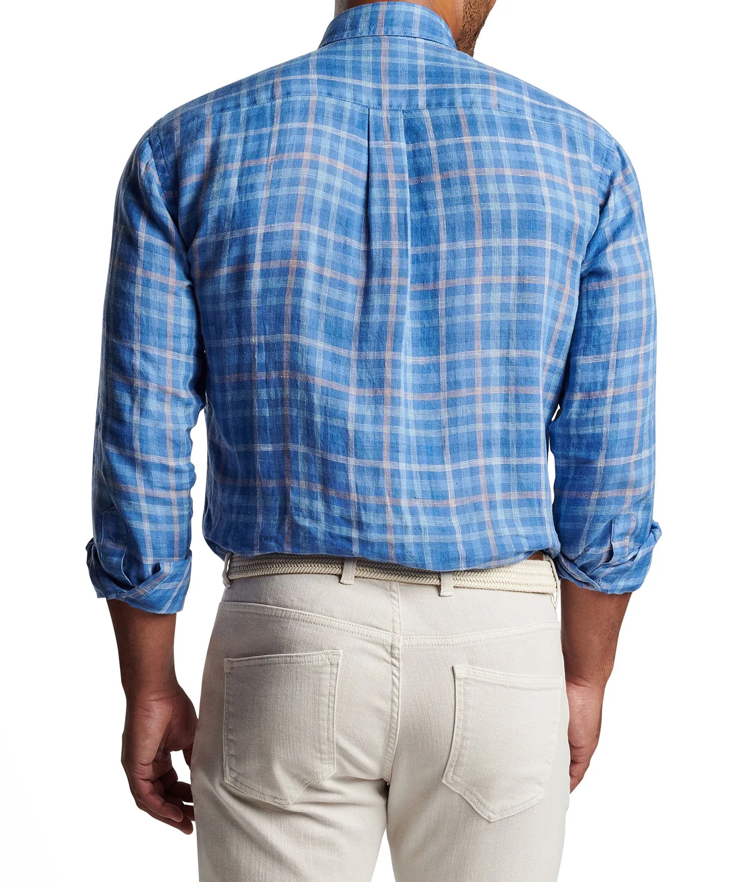 Peter Millar Long Sleeve 'Ashore' Linen Sport Shirt