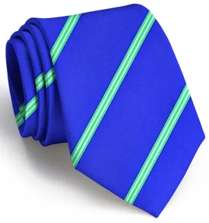 Railroad Stripe: Boys Tie - Mid Blue