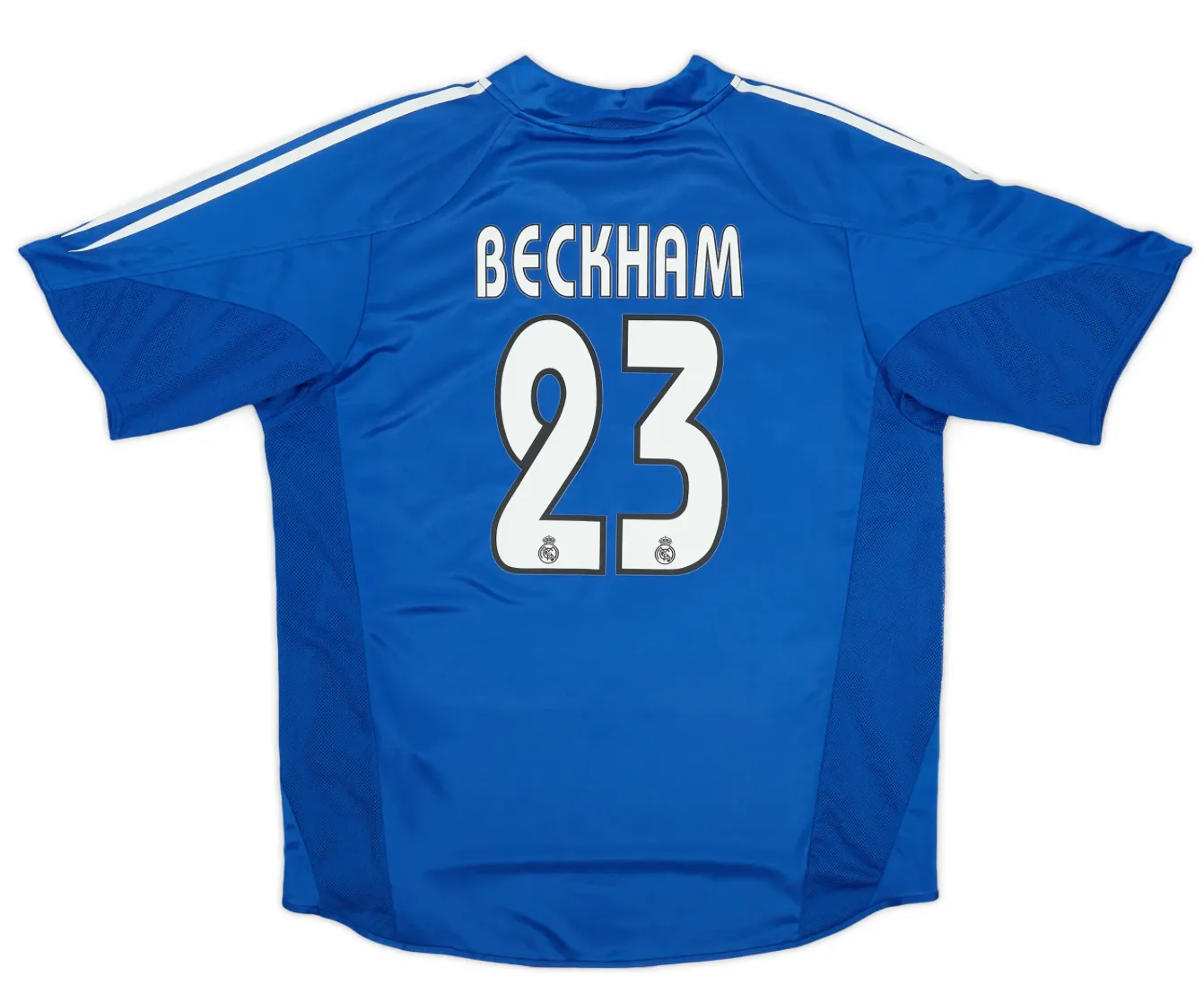 Rare Real Madrid 04-05 original Galacticos blue football kit Zidane / Ronaldo / Beckham Madrid shirt