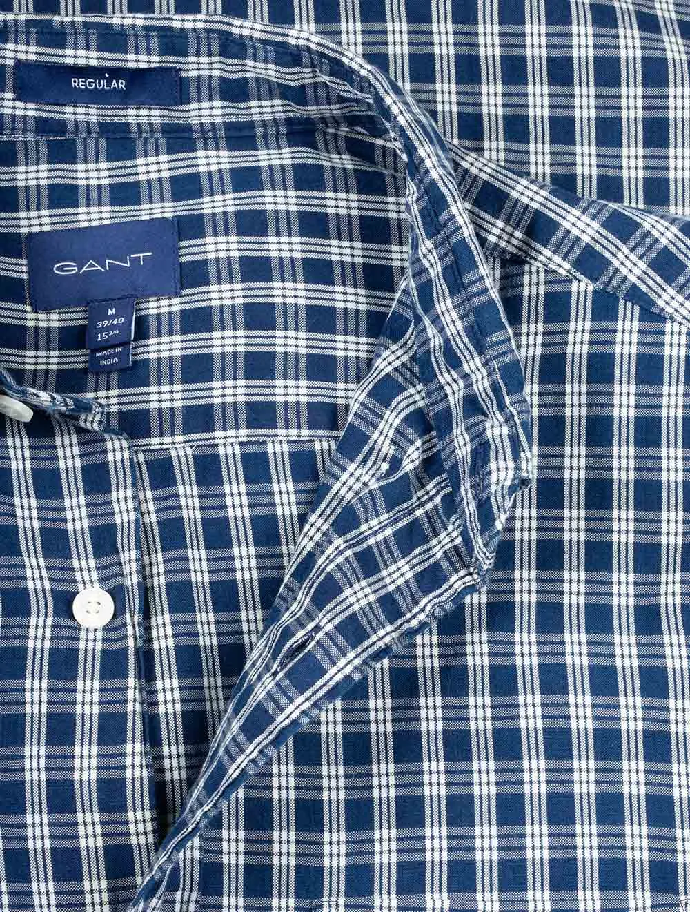 Regular Fit Ingigo Micro check Shirt Indigo