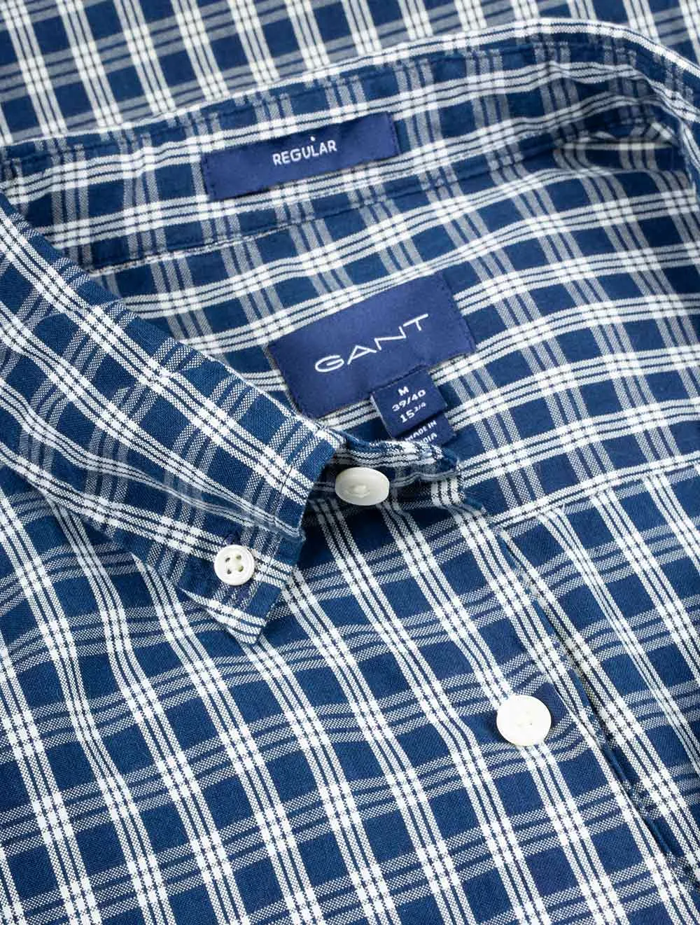 Regular Fit Ingigo Micro check Shirt Indigo