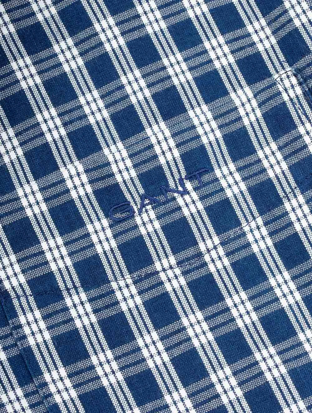 Regular Fit Ingigo Micro check Shirt Indigo