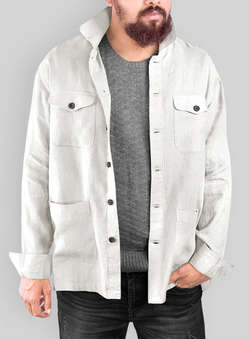 Safari Pure Natural Linen Overshirt