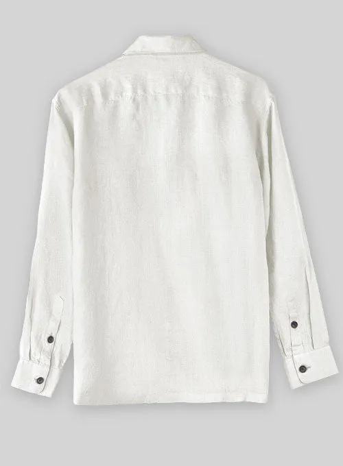 Safari Pure Natural Linen Overshirt