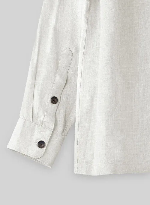 Safari Pure Natural Linen Overshirt