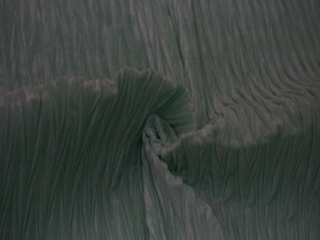 Sage Green Crush Velvet Fabric