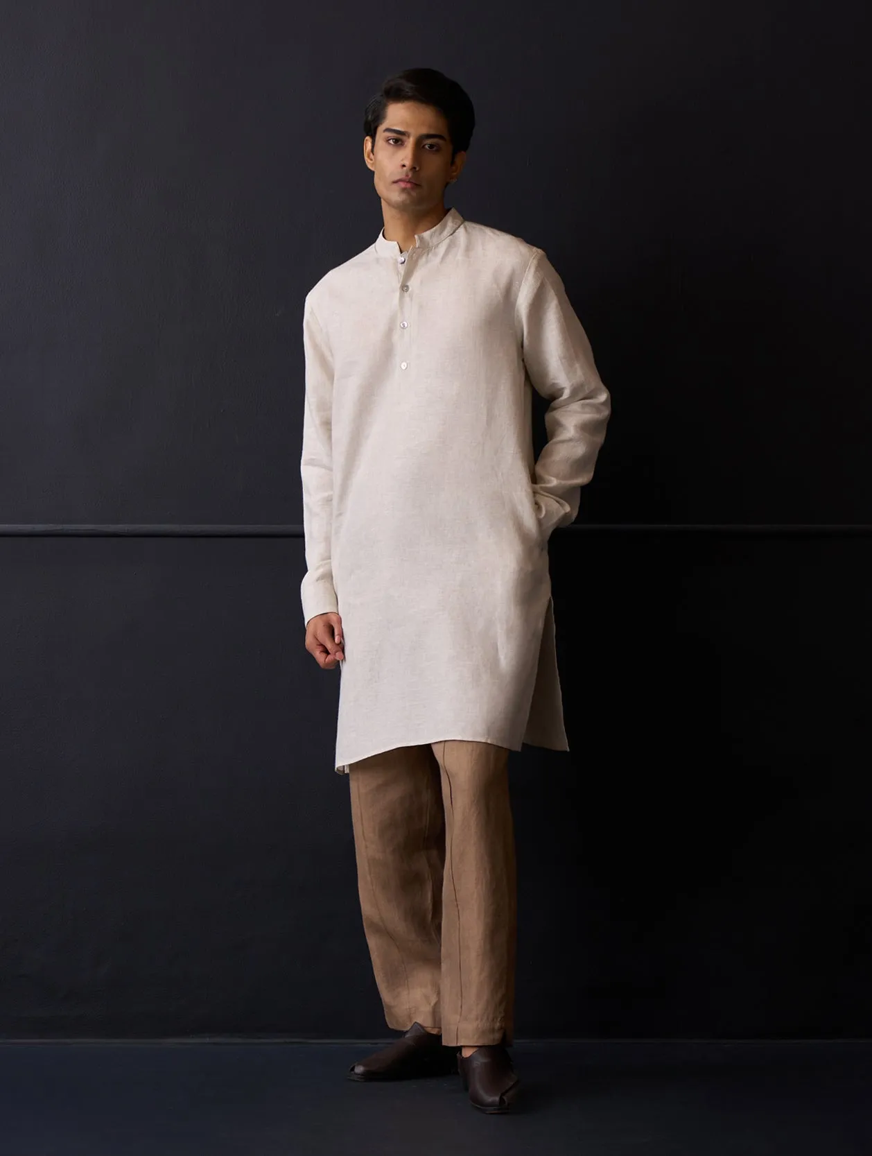 Sid Linen Kurta - Off White
