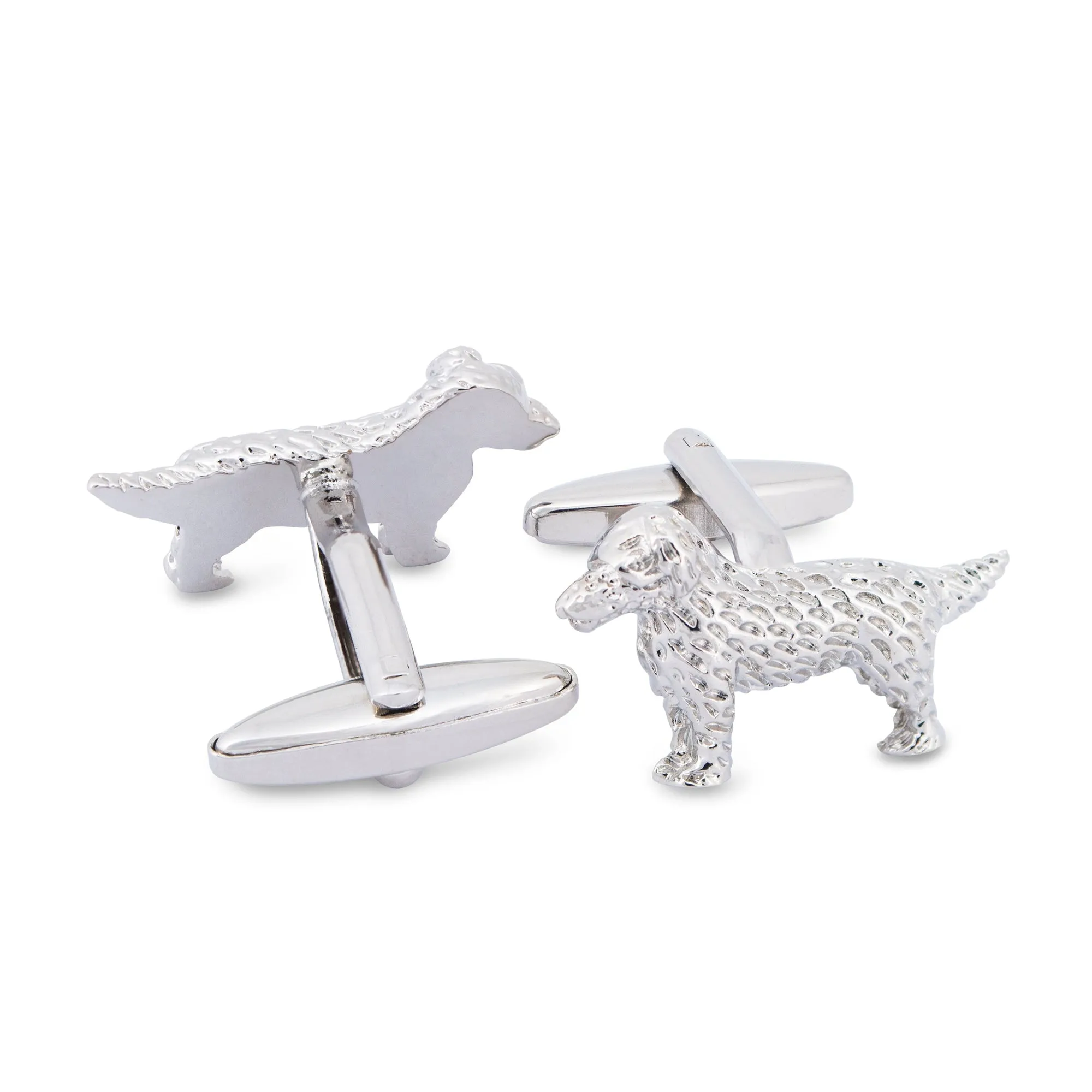 Silver Dog Cufflinks F