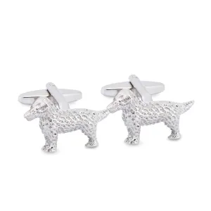 Silver Dog Cufflinks F