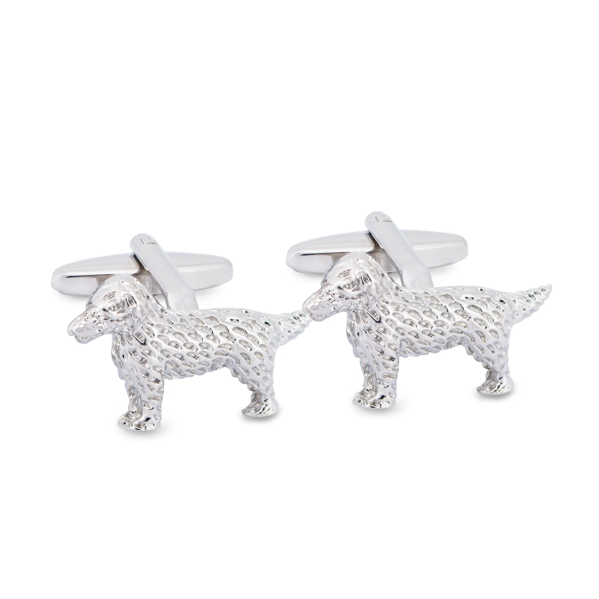 Silver Dog Cufflinks F