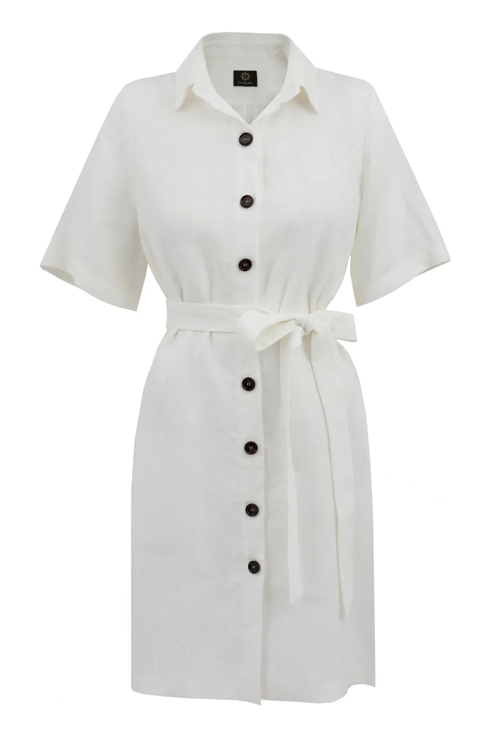 Soleil Linen Dress Ecru