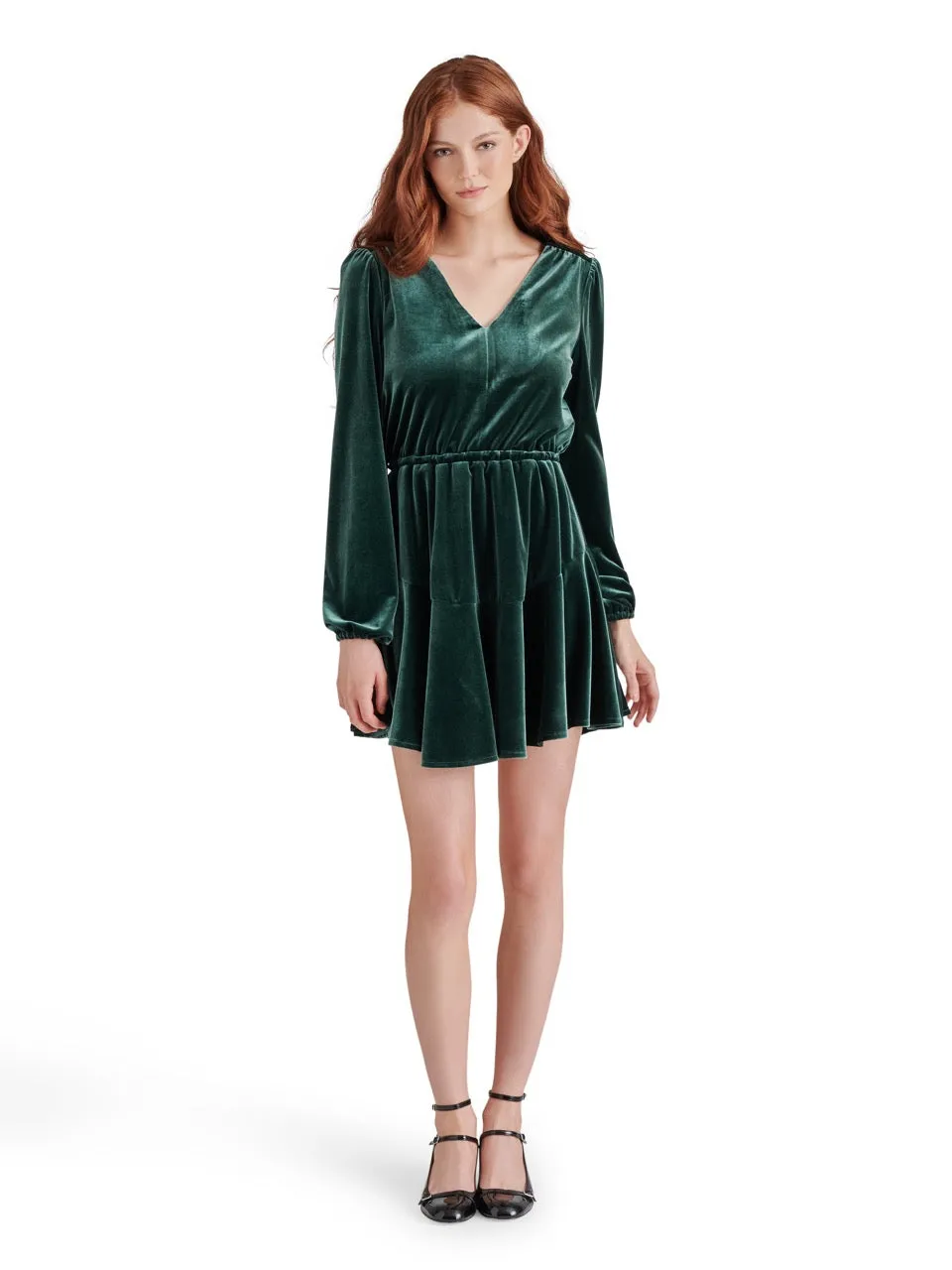 Steve Madden Kara Velvet V-Neck Dress